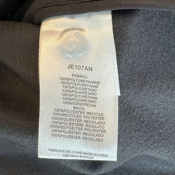 Molly Bracken Premium Faux Leather Puff Sleeve Ruffle Collar Blouse | M - Picture 6 of 7